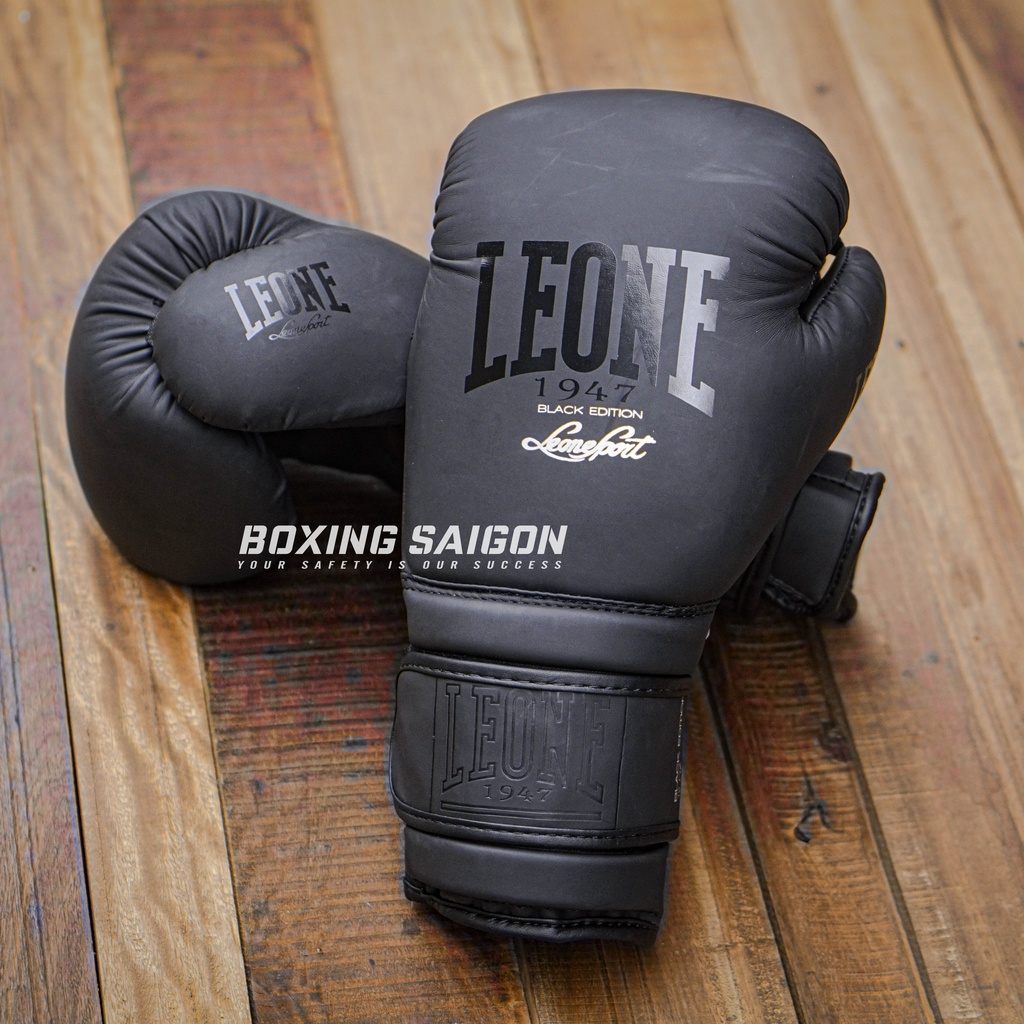 Găng tay Boxing Leone - Black