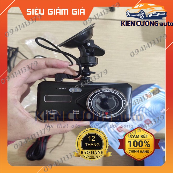 Camera hành trình trước sau Dual Lens full HD - Màn hình cảm ứng (đen)