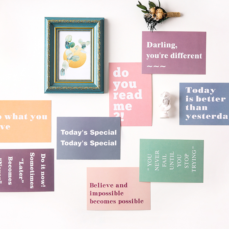 Sticker Dán Tường Họa Tiết Chữ Truyền Cảm Hứng Trung Quốc