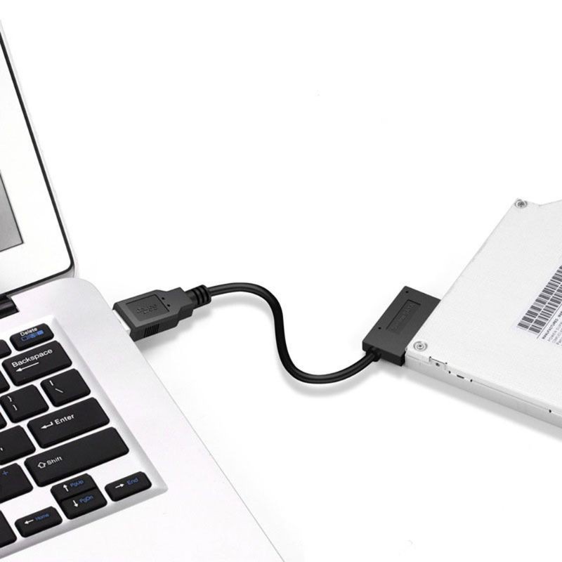 Dây Cáp Chuyển Đổi Dữ Liệu Cd / Dvd Rom Usb 2.0 Mini Sata Ii 7 + 6 13pin Cho Notebook | BigBuy360 - bigbuy360.vn