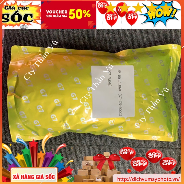 Mực cho máy photo Ricoh 2060,6000,6500,7500, Toshiba 650,850- Mực gói G7 900g hàng chuẩn chất lượng INECO