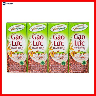 Ngũ cốc uống liền gạo lứt Huyết Rồng 180ml [ COMBO 8 HỘP ] Loại Thơm Ngon - BẢO ANH