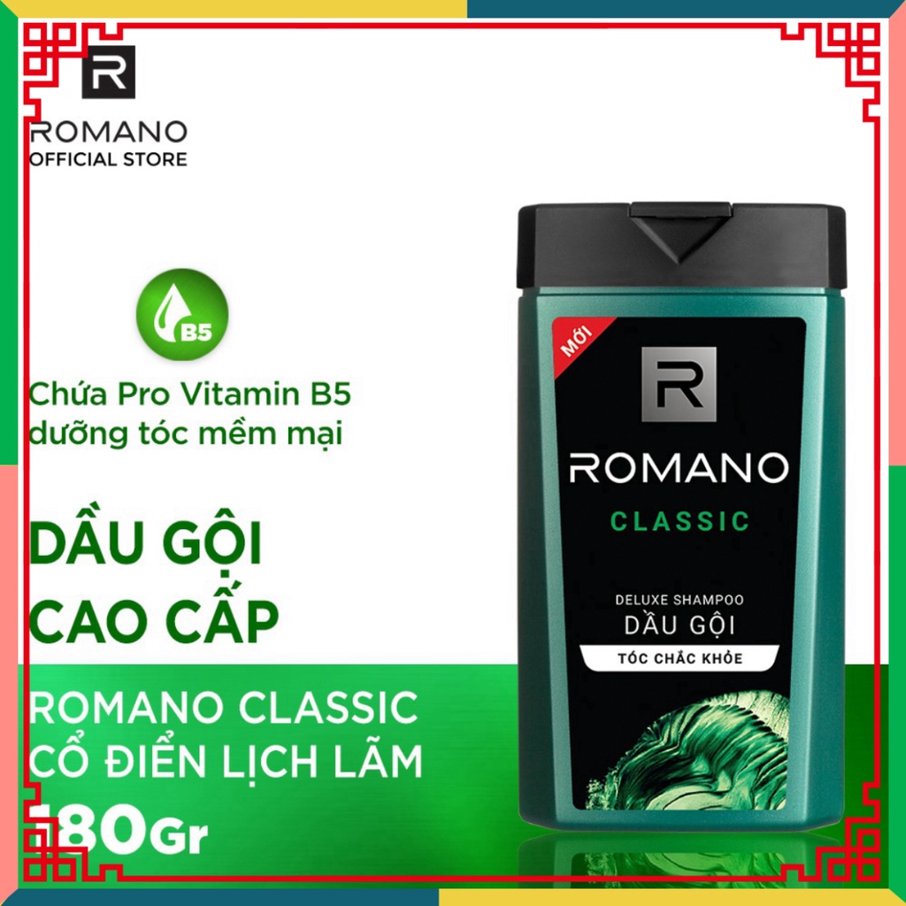 Dầu gội Romano hương nước hoa tóc bền vững 180gr