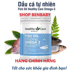  Omega 3 Úc, Fish oil 1000mg omega 3 Healthy Care Úc, dầu cá Omega3