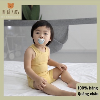 Bộ ba lỗ thun gân Minkymom cho bé trai, bé gái