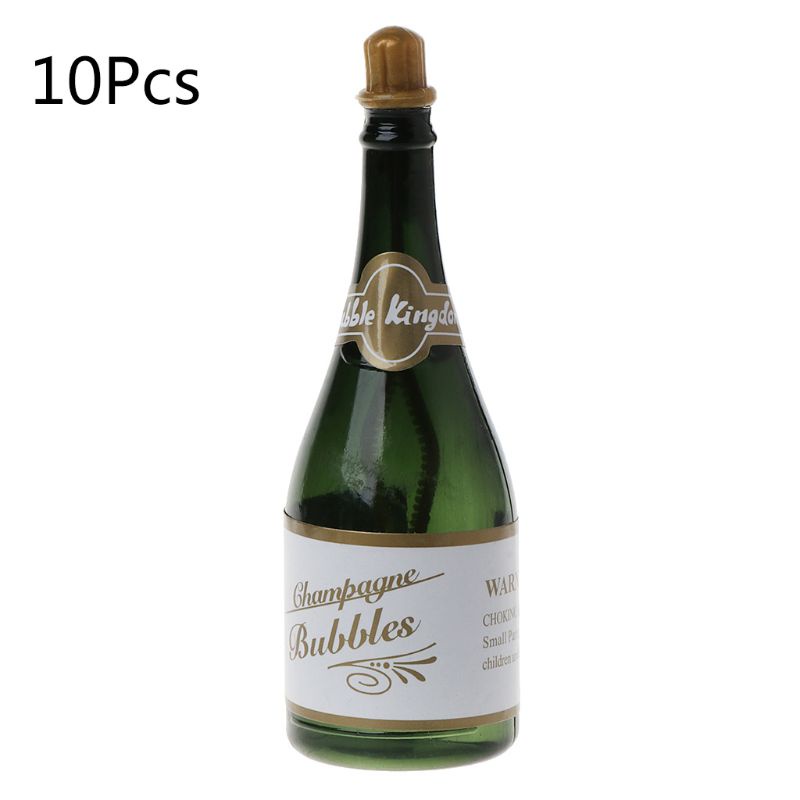 Bộ 10 Lọ Thổi Bong Bóng Xà Phòng Dùng Làm Quà Tặng Đám Cưới / Bánh Kem / Sâm Panh