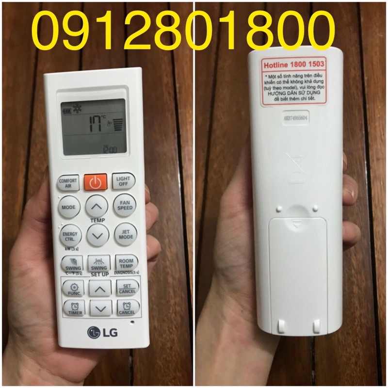 Điều khiển remote điều hòa máy lạnh LG mới chính hãng