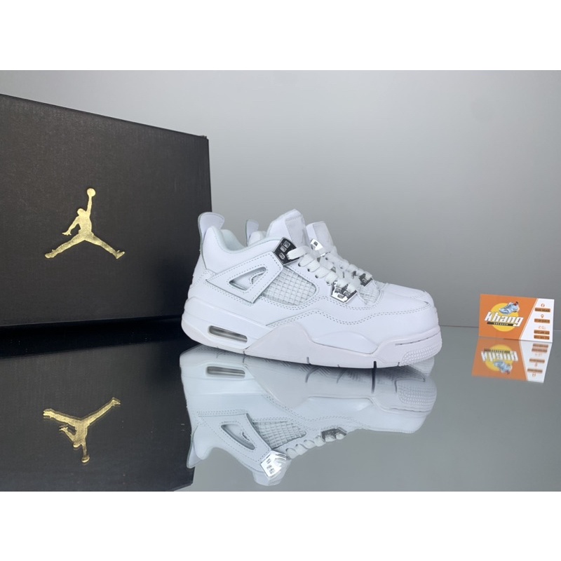 Giày Sneaker JORDAN 4 TRẮNG ĐẾ KHÍ FULL SIZE 36-44