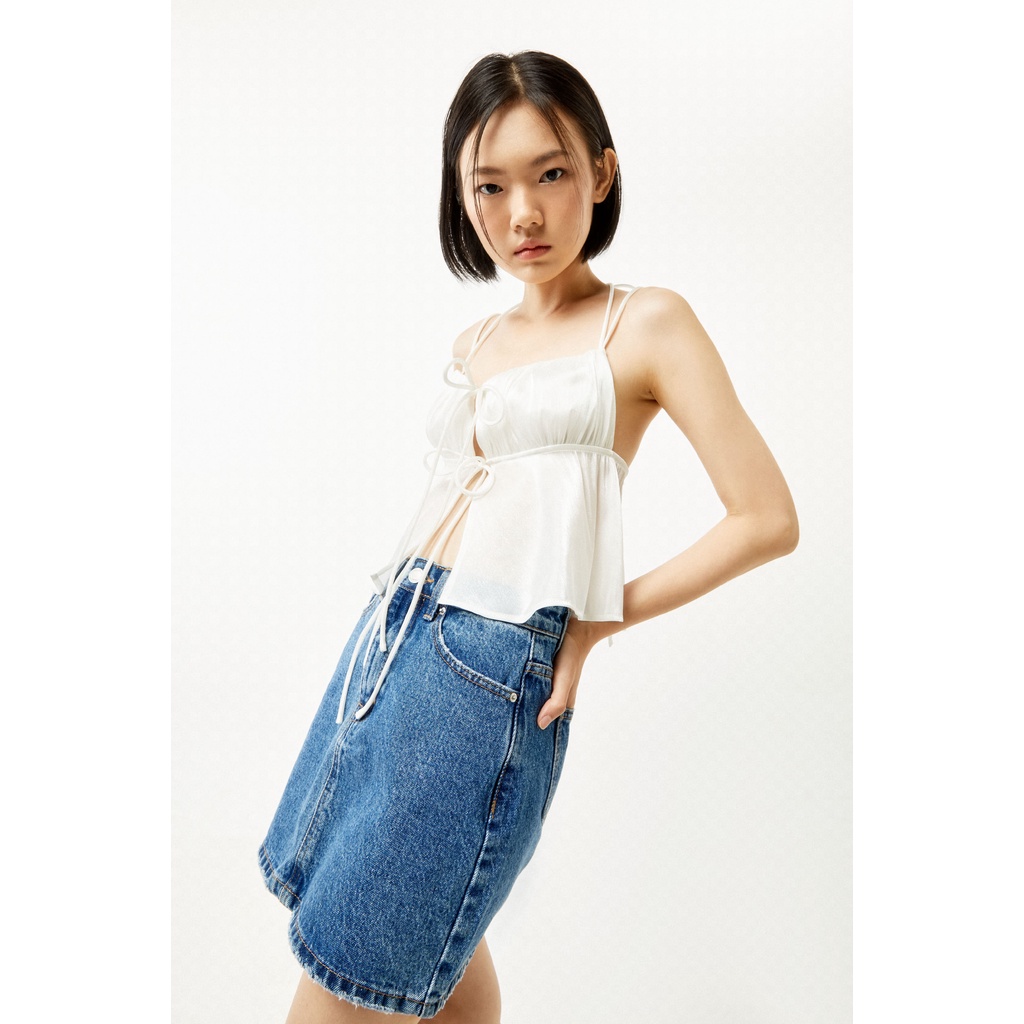 DOTTIE - Áo hai dây nhún ngực nữ trắng T0488 | BigBuy360 - bigbuy360.vn