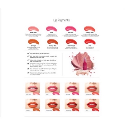 [CHÍNH HÃNG] Mực môi Mase mini size 3,3ml, fullsize 10ml
