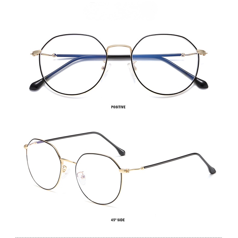 Mắt Kính Gọng Kim Loại Chống Bức Xạ Cho Nữ Giới