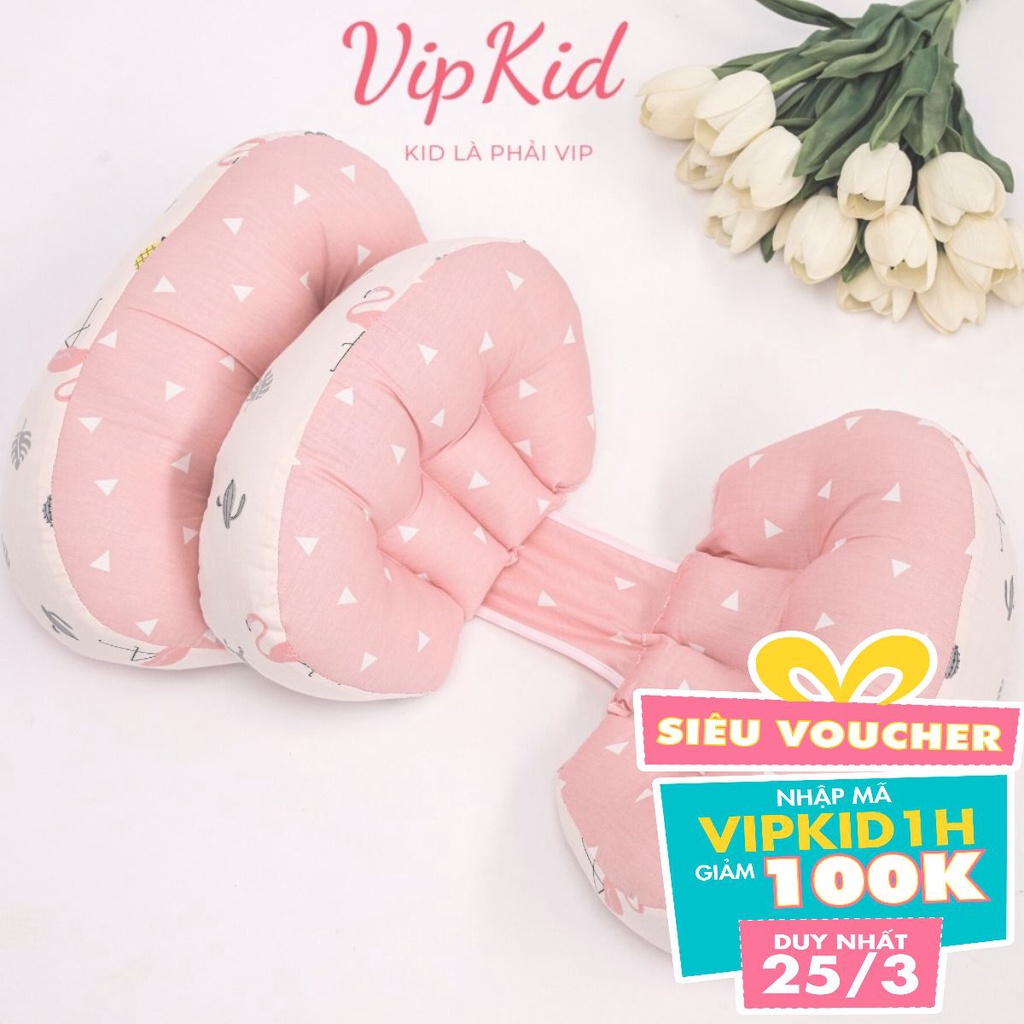 Gối bầu cánh tiên Carekids kèm gối phụ gối bà bầu giảm đau lưng đỡ bụng cho bà bầu một giấc ngủ ngon Vipkid