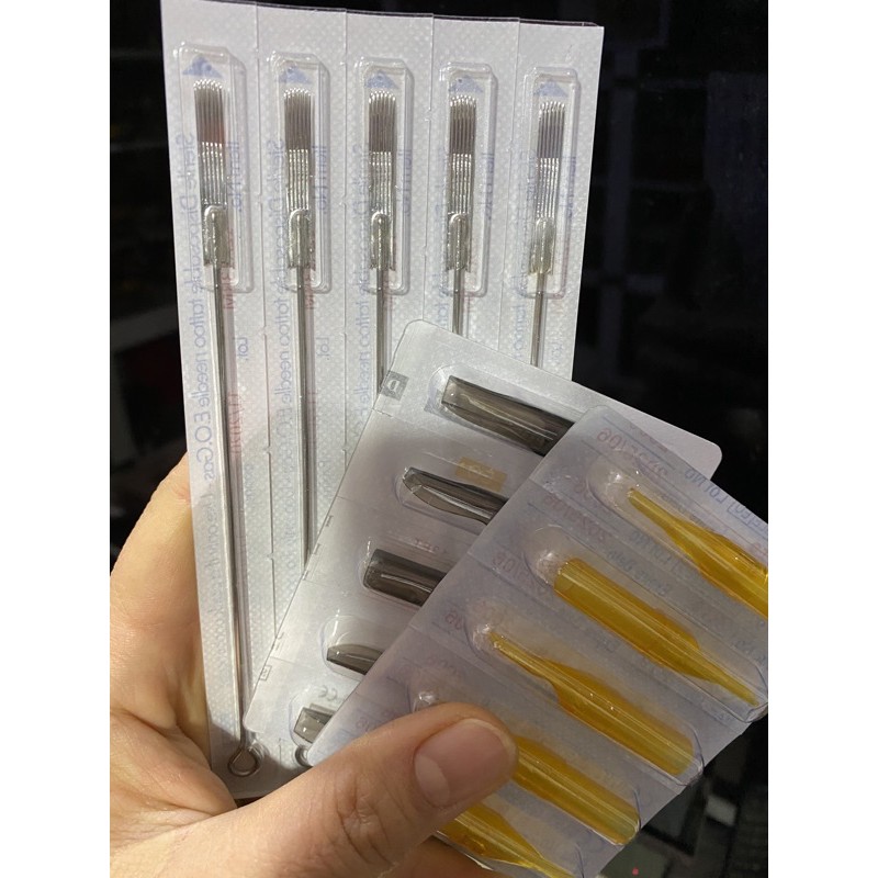 5 kim +ngòi 13RM đánh bóng ngang bán nguyệt 2 hàng