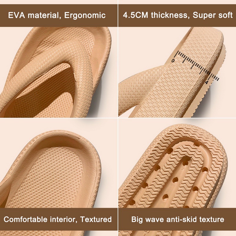 Dép Quai Ngang Đế Dày Chống Trượt Thời Trang Cho Nữ