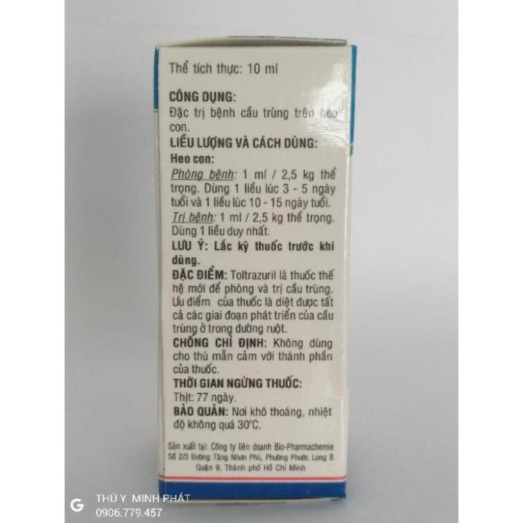 BIO COC (cầu trùng ) lọ 10ml (biococ)