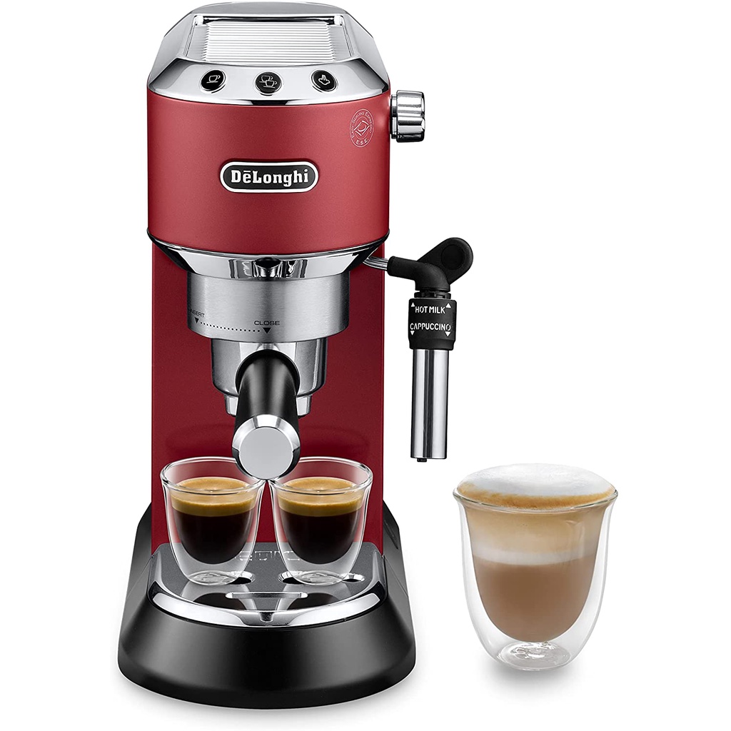 Máy pha cà phê Espresso Delonghi Dedica Style EC685 Rot [nhập Đức chính hãng]