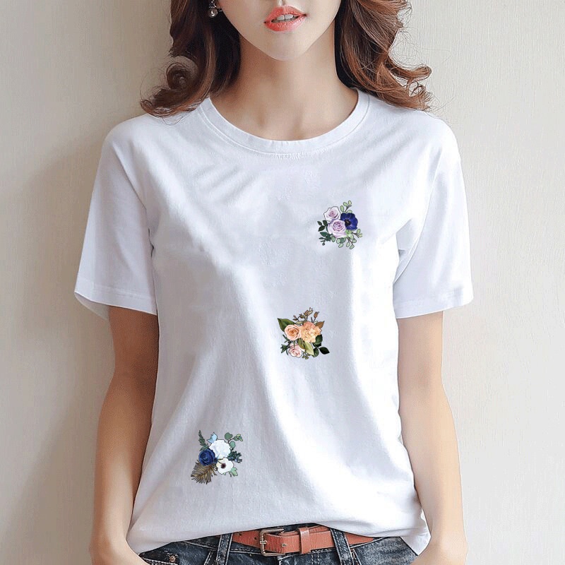 Miếng Dán Ủi Quần Áo Hình Hoa Ropa Diy