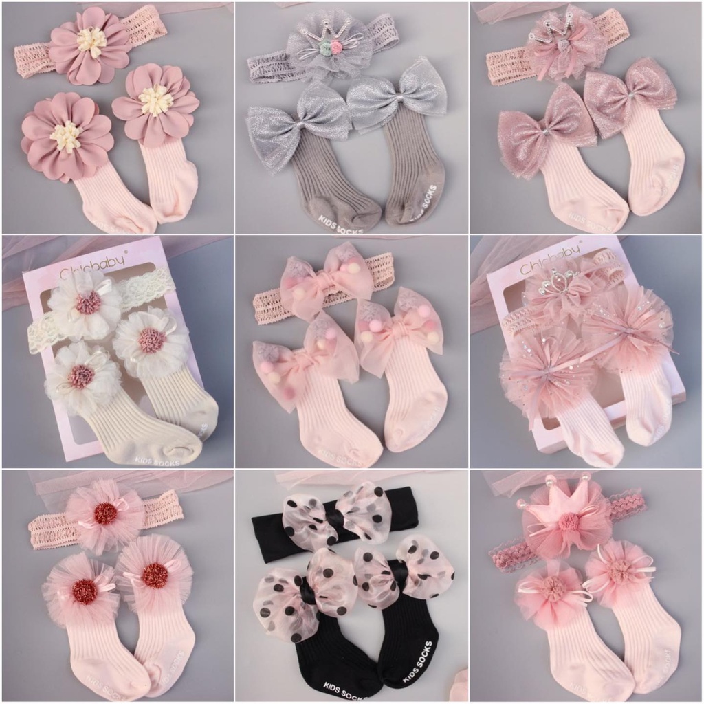 Set băng đô Chicbaby cho bé mẫu mới xịn sò