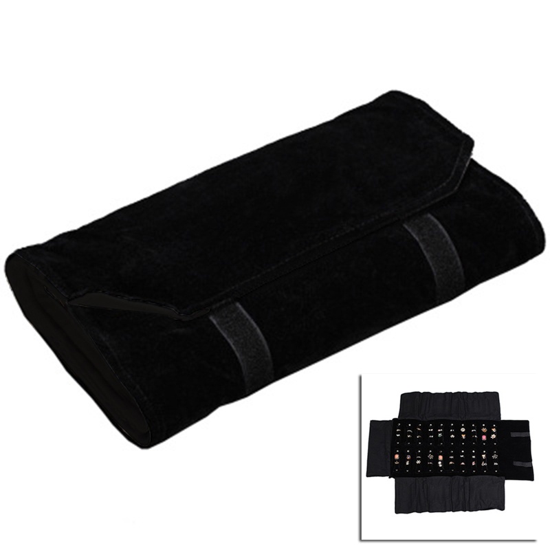 Flgo Túi Cuộn Tròn Lớn Đựng Trang Sức Vòng Tay Vòng Cổ Điển Sắp Xếp Gọn Gàng Cho Nữ Khi Đi Du