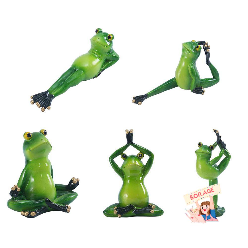 Đồ trang trí Ếch Tập Yoga Trang Trí Tiểu Cảnh/Bể Cá