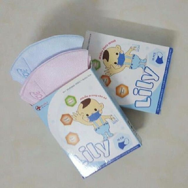 Khẩu Trang Y Tế Lily Cho Bé - Hộp 10 cái | BigBuy360 - bigbuy360.vn