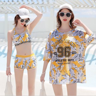 Bộ bơi nữ 🦋freeship🦋 3 mảnh dáng thể thao năng động trẻ trung
