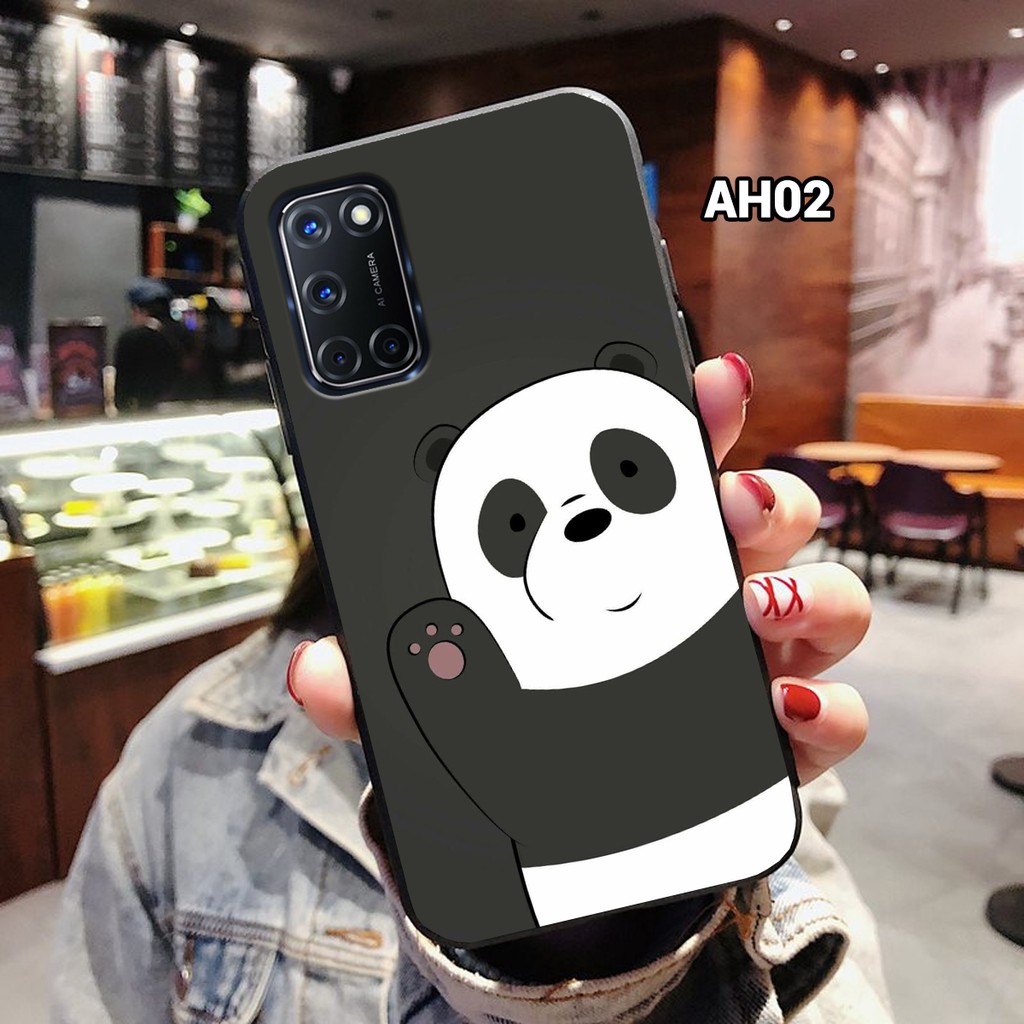 Ốp lưng OPPO A52 - OPPO A92 in hình Gấu We bare bears siêu xinh