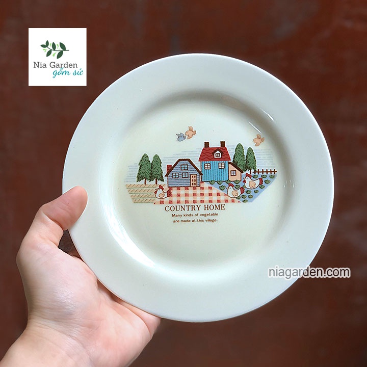 Đĩa sứ nhỏ dễ thương trang trí - GS3