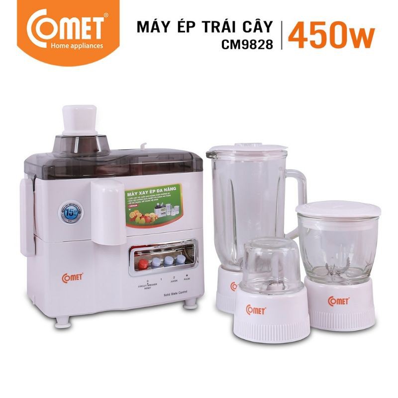 (CHÍNH HÃNG COMET) LINH KIỆN CỐI THỦY TINH NHỎ VÀ CỐI THỦY TINH TO MÁY XAY SINH TỐ COMET CM9953 CM9978 CM9828 CM9976