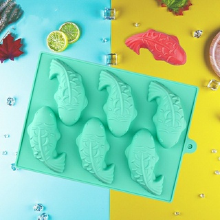 KHUÔN SILICON  RAU CÂU TRUNG THU SOCOLA HÌNH 6 CÁ CHÉP