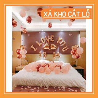Set bóng bay trang trí phong cưới MS14 [ CHUẨN ẢNH -  TẶNG KÈM BƠM TAY VÀ BĂNG KEO ]