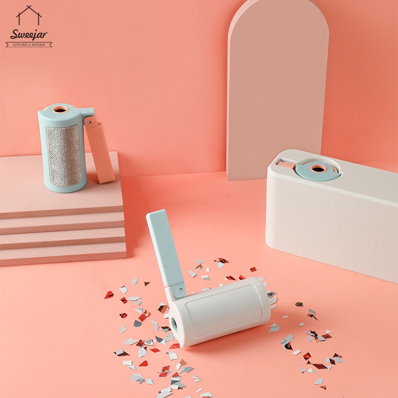 Cây lăn bụi/ xơ vải tĩnh điện SWEEJAR thiết kế 2 trong 1 đa năng tiện lợi chất lượng cao