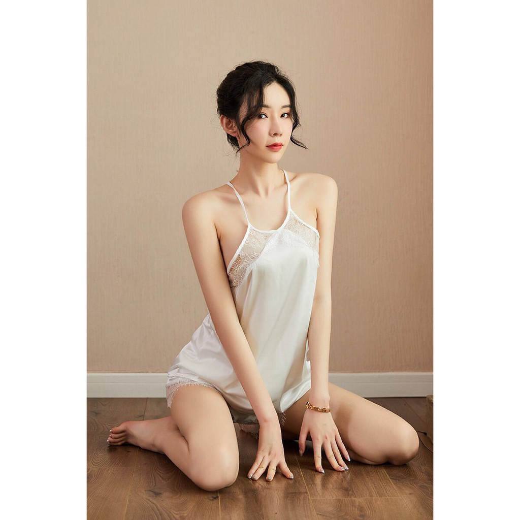 bộ yếm lụa viền ren cao cấp hàng quảng châu | BigBuy360 - bigbuy360.vn