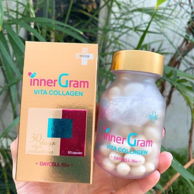 Viên Uống Cấp Nước Trắng Da Inner Gram Vita Collagen Hàn Quốc 60 viên