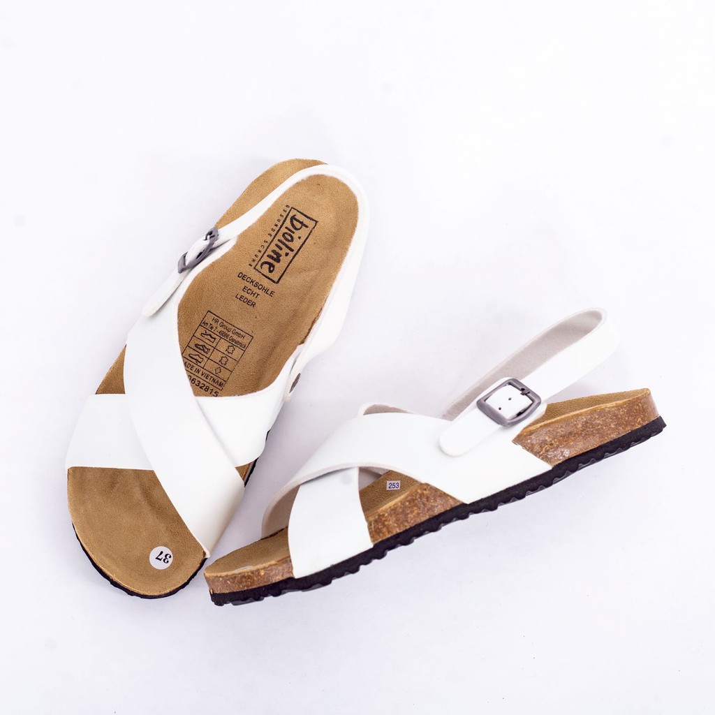 Giày sandal birken vietnam Unisex xuất khẩu châu âu dòng PU leather mã D11