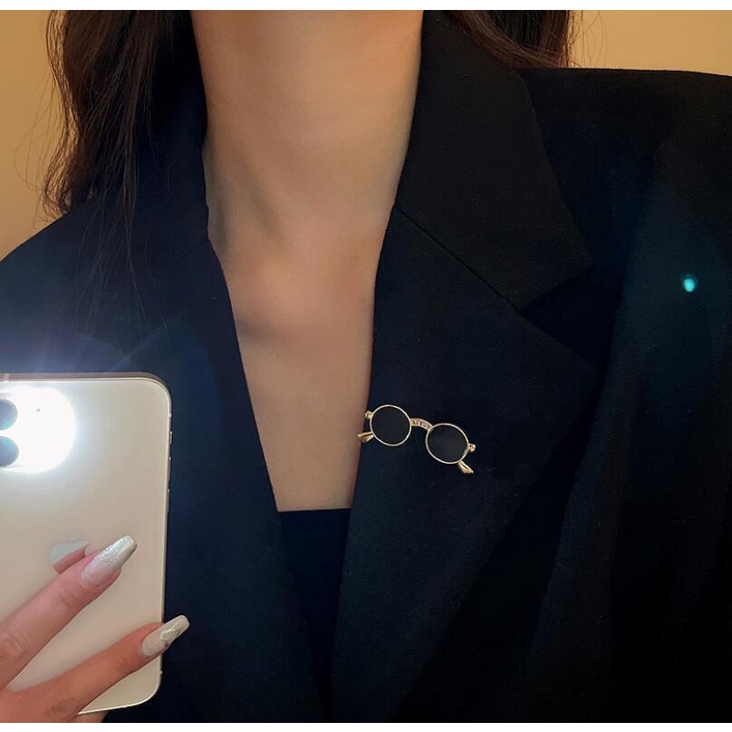 Kính Mát Hình Trái Tim Khảm Đá Phong Cách Nhật Bản Thời Trang Mới 2022 Cho Nữ