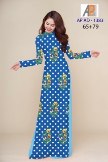 Vải áo dài chấm bi