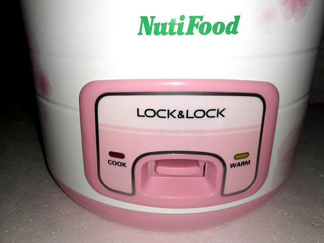 ✔NỒI CƠM ĐIỆN LOCK&LOCK NUTIFOOD 1.8lít EJR446RED 700W