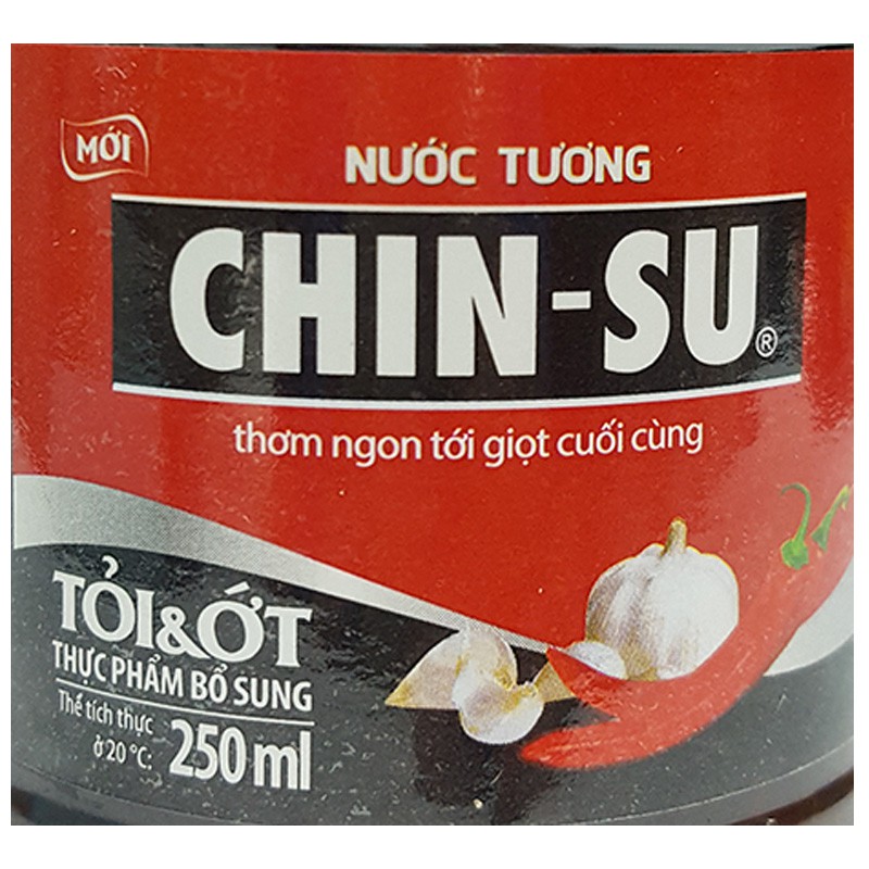 Nước tương Chinsu tỏi ớt/ Chinsu nấm shiitake chai 250ml