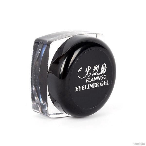 Gel kẻ mắt màu đen nhanh khô chống thấm nước kèm cọ tiện lợi | BigBuy360 - bigbuy360.vn