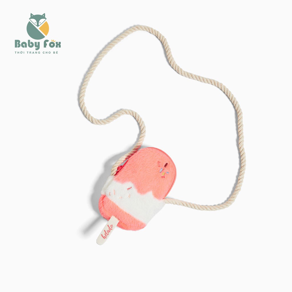 (CÓ SẴN) Túi đeo chéo ZARA hình que kem mini hồng đựng tiền lì xì tết, đựng tỏi cho bé đi chơi