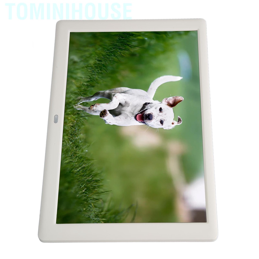 Tominihouse Digital Photo Frame Multifunction 10.1inch IPS HD Screen Support Slide Show Electronic Picture 100‑240V