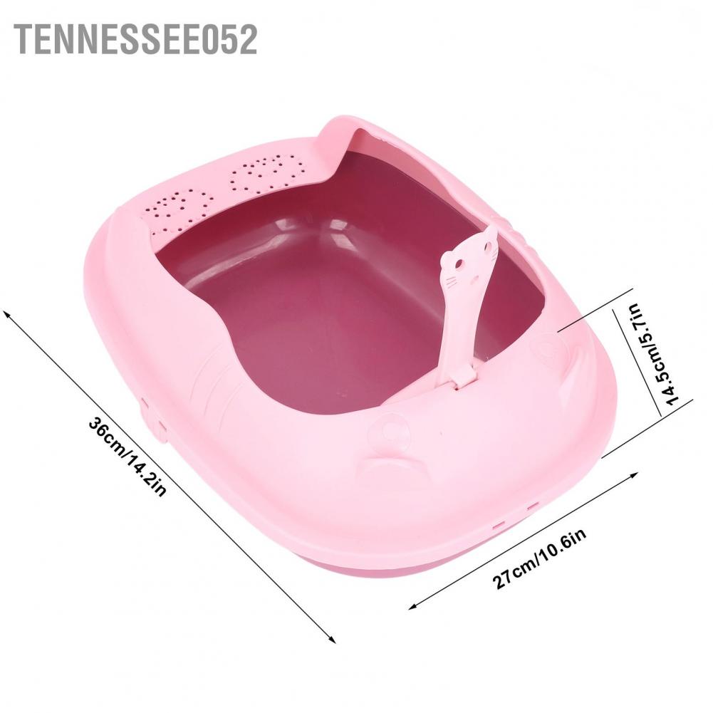 Chậu đựng cát vệ sinh cho mèo tặng xẻng xúc cát cho mèo kích thước S chống văng cát