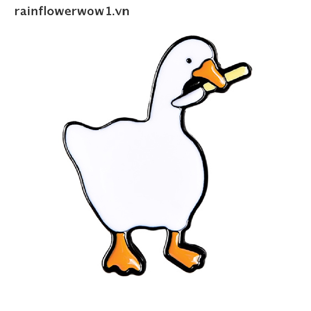Ghim Cài Áo Hình Ngỗng Hoạt Hình Vui Nhộn
