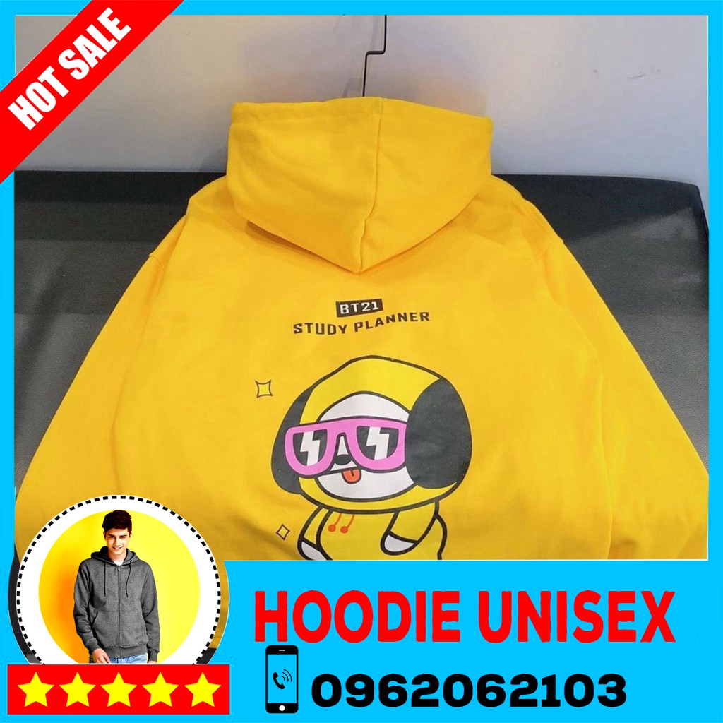 (Có Form Rộng XL) Áo Khoác Hoodie Nỉ Ngoại BT21 (HOOIDE) | BigBuy360 - bigbuy360.vn