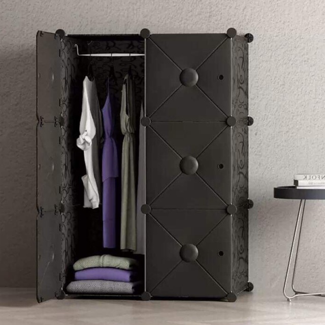 Xả 10 chiếc tủ lắp ghép cửa đúc 3D siêu sang chảnh sâu 47cm. Tặng 1 treo đồ.