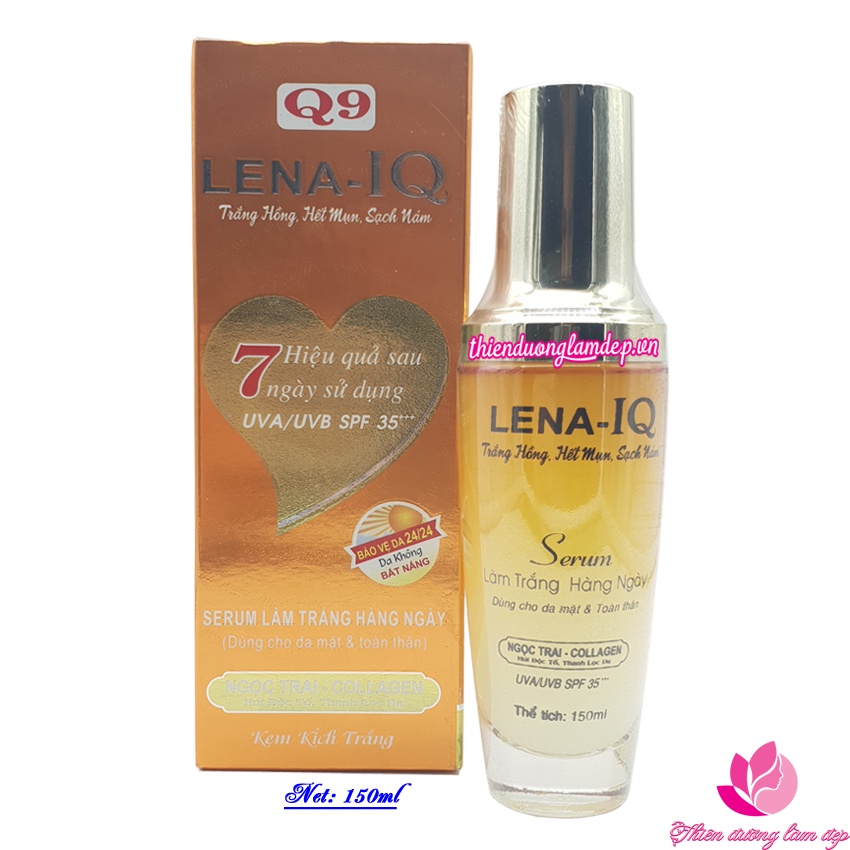 SERUM làm trắng da hàng ngày cho mặt và toàn thân Q9 LENA-IQ - 150ml