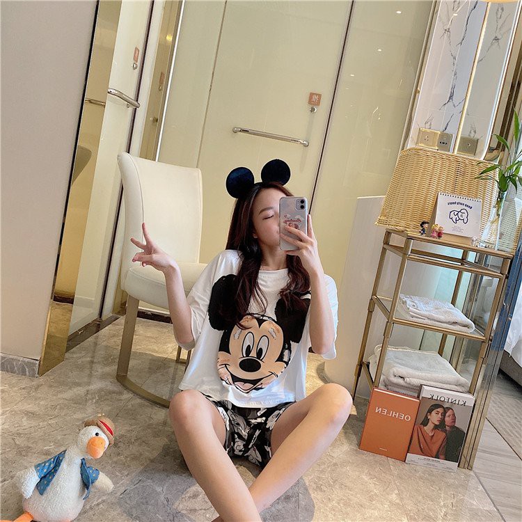 Bộ Đồ Ngủ Nữ MICKY, Đồ Bộ Nữ Chất TIci Form Rộng TM Store