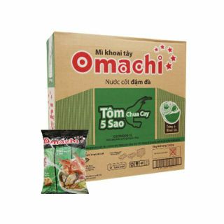 (Hàng mới có sẵn) Thùng mì omachi 30 gói vị tôm chua cay 5 sao, sản phẩm uy tín của Masan