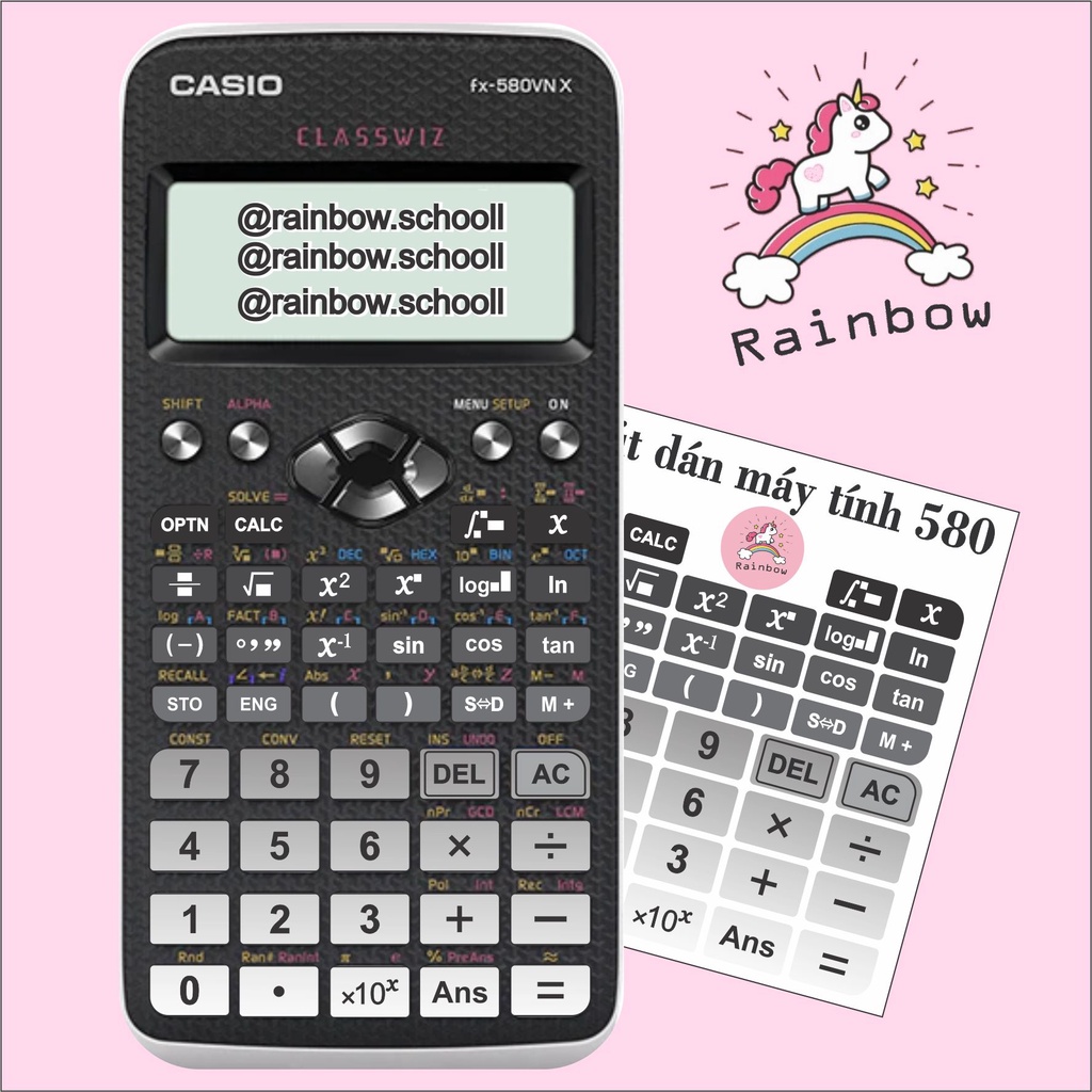 Nút dán máy tính casio 580